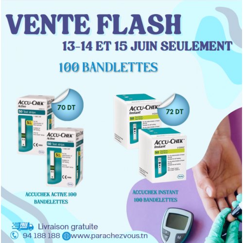 Accuchek ACTIVE 100 bandelettes